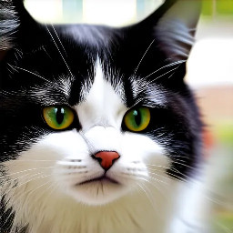 一个黑白相间的奶牛猫，名叫阿强，在充满赛博朋克风格的电脑机箱深处，它眼神充满无助和祈求，双膝跪地（或者前爪交叠，做出祈祷或乞求的姿态）在发着微弱霓虹光的电脑主板上。它双手（前爪）颤抖地举着一个破旧的木牌，上面清晰地用中文写着：“求电费，想动”。机箱内部混乱而迷幻，裸露的电线像发光的血管，旁边一个烧焦的散热风扇正冒着一缕细细的青烟。冷冽的蓝紫色和橙色光照，高细节，电影级质感，微距摄影。